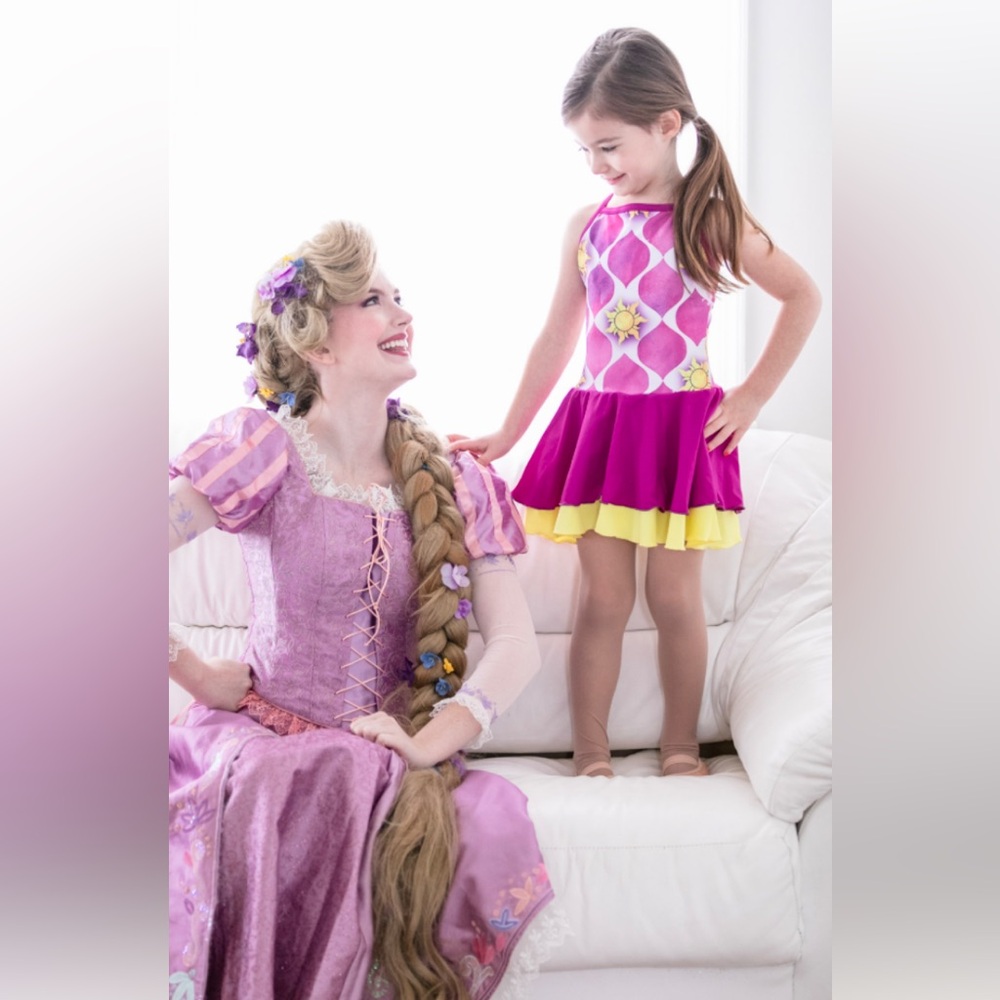 Rapunzel Tangled inspired leotard floating lights Bella ballerina 🩰